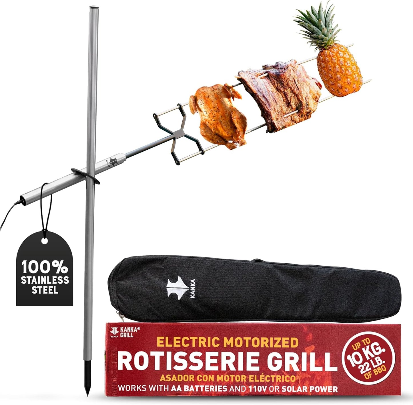 KANKA Rotisserie Grill Kit for Perfect Outdoor Cooking