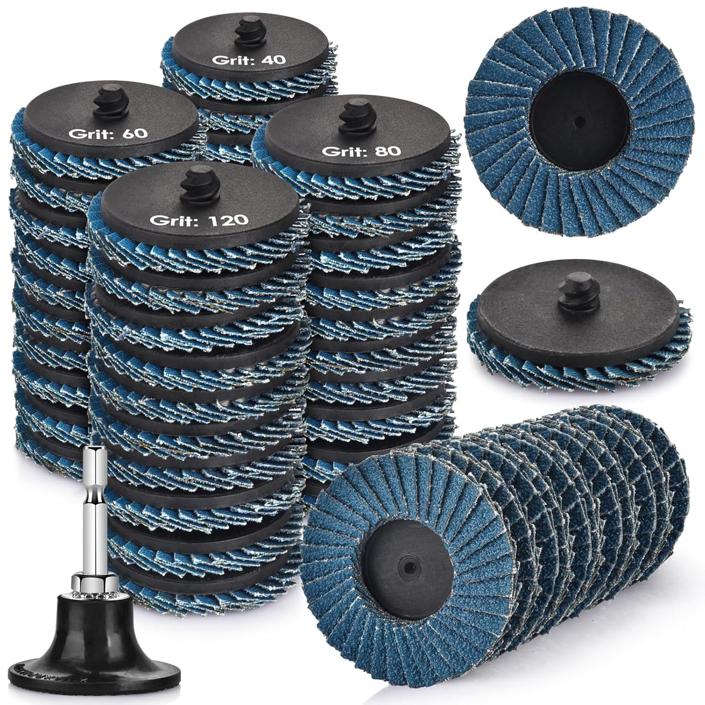 60PCS Die Grinder Sanding Disc Set for Grinding and Finishing