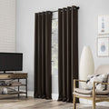 Sun Zero Nordic 2-pack Theater Grade Blackout Curtain Panels - Cocoa