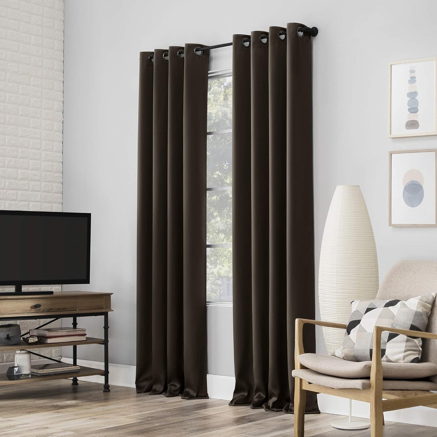 Sun Zero Nordic 100% Blackout Grommet Curtain Panel Pair Review