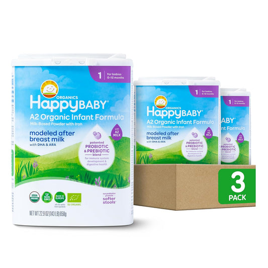 Happy Baby Organics Stage 1 A2 Infant Formula for Infants