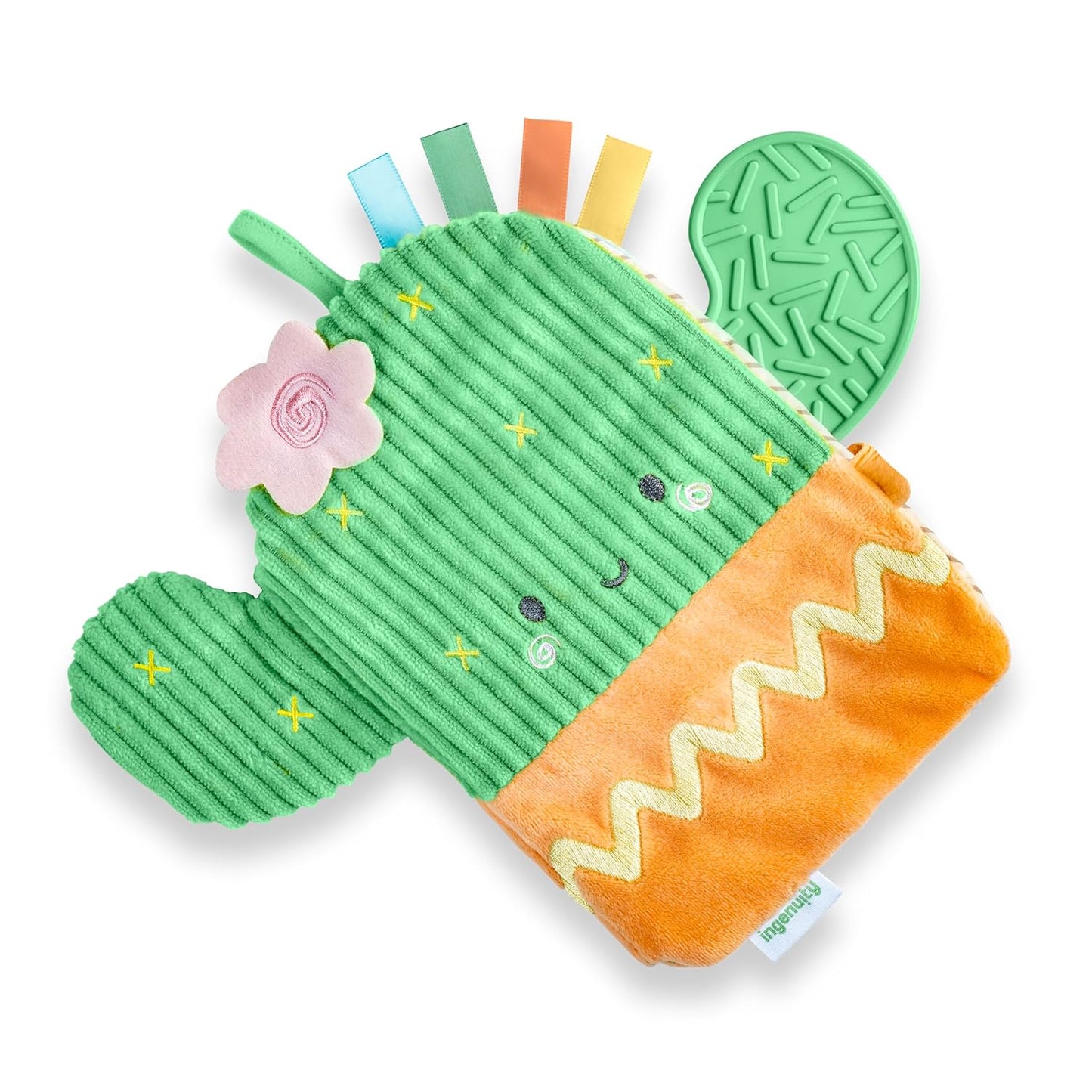 Ingenuity Soft Teething Activity Book - 6-in-1 Learning Fun!