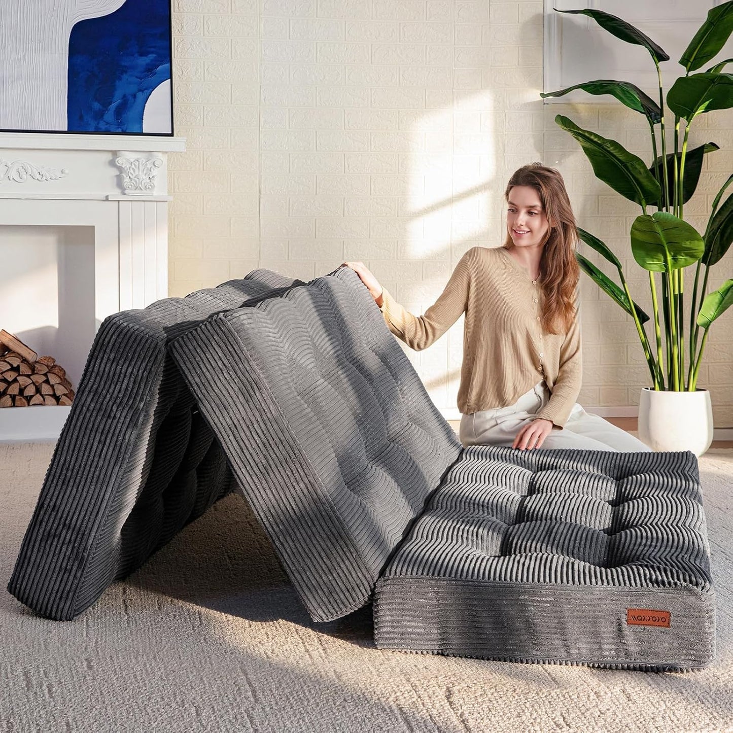MAXYOYO Tri-Fold Mattress for Comfortable Indoor and Outdoor Use