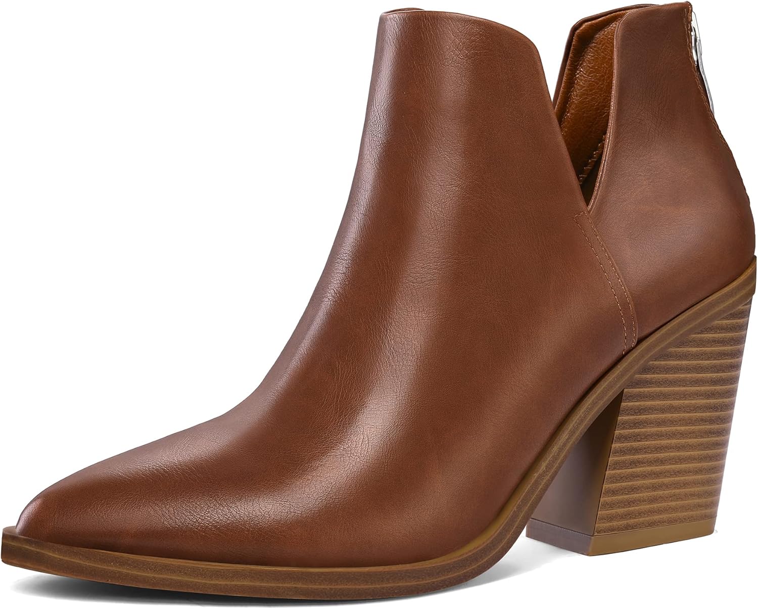 Stylish Women's Ankle Boots with Cutout Design and Comfort