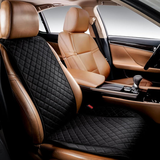 IVICY Faux Suede Car Seat Cover - Soft Non-Slip Protector
