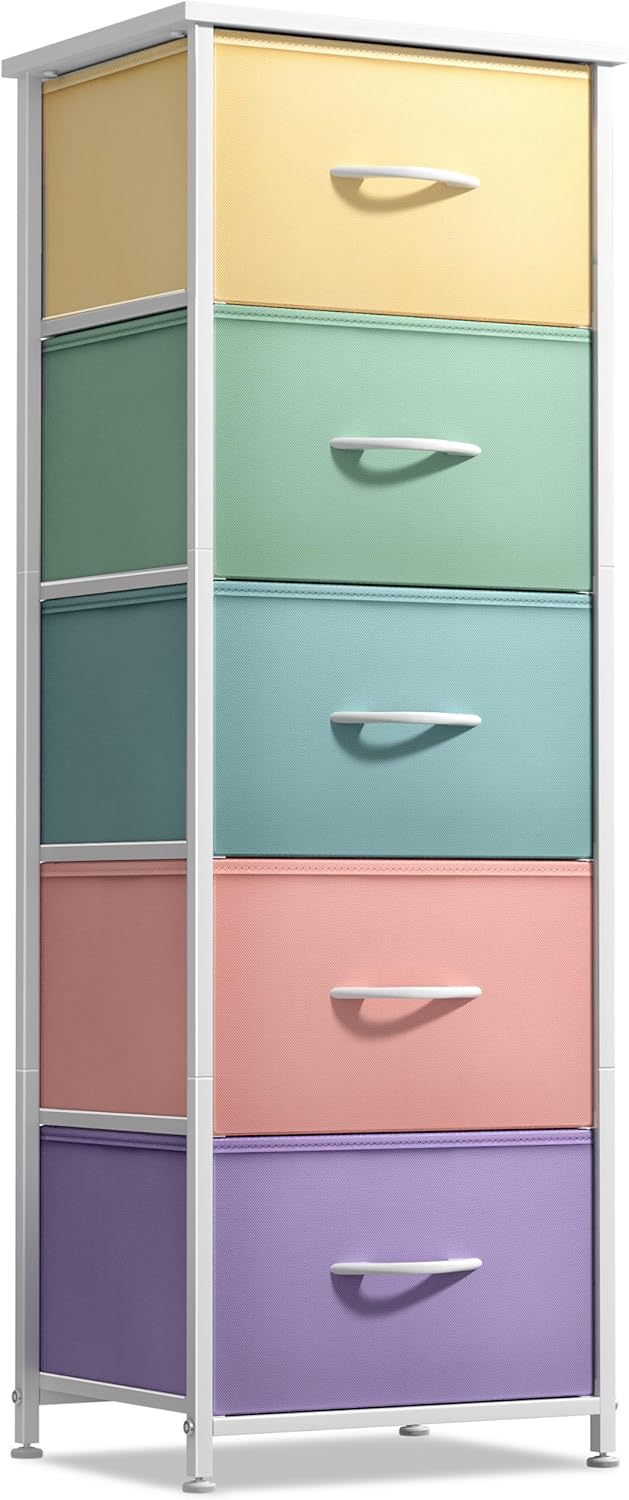 Sorbus Fabric Dresser for Kids Bedroom - Stylish Storage Tower