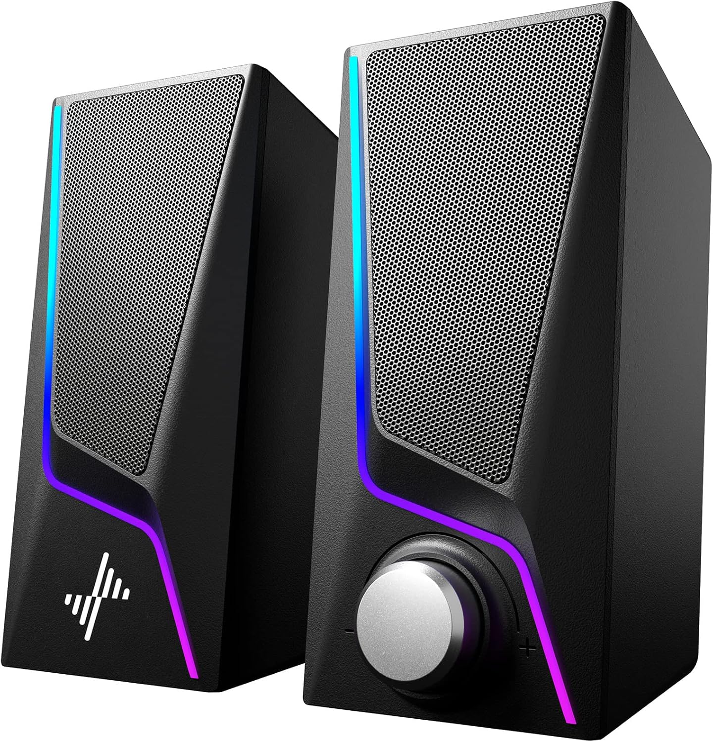 Nylavee PC Speakers: 6 Lighting Modes, Powerful Bass, USB Powered