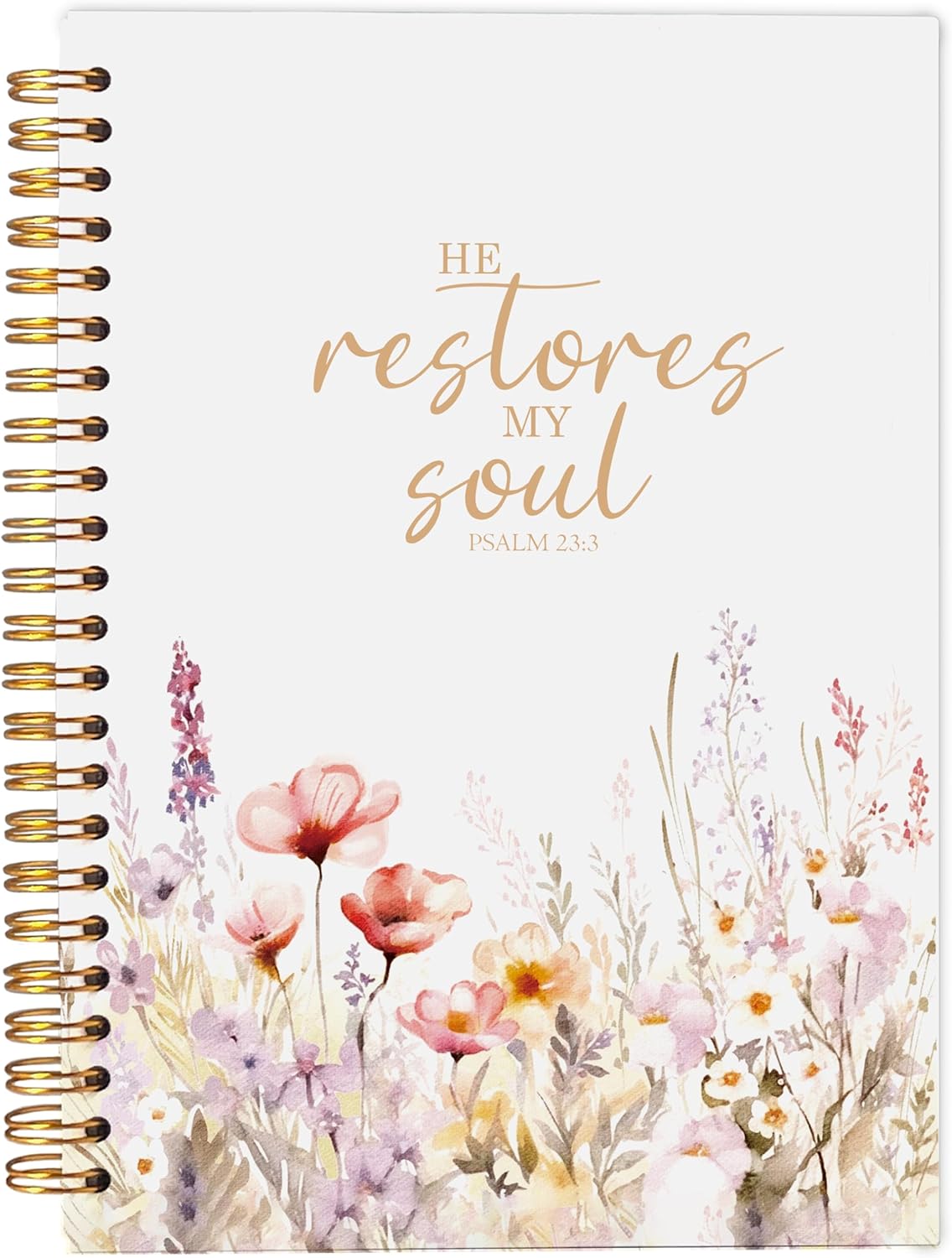 PSALM 23:3 Floral Prayer Journal