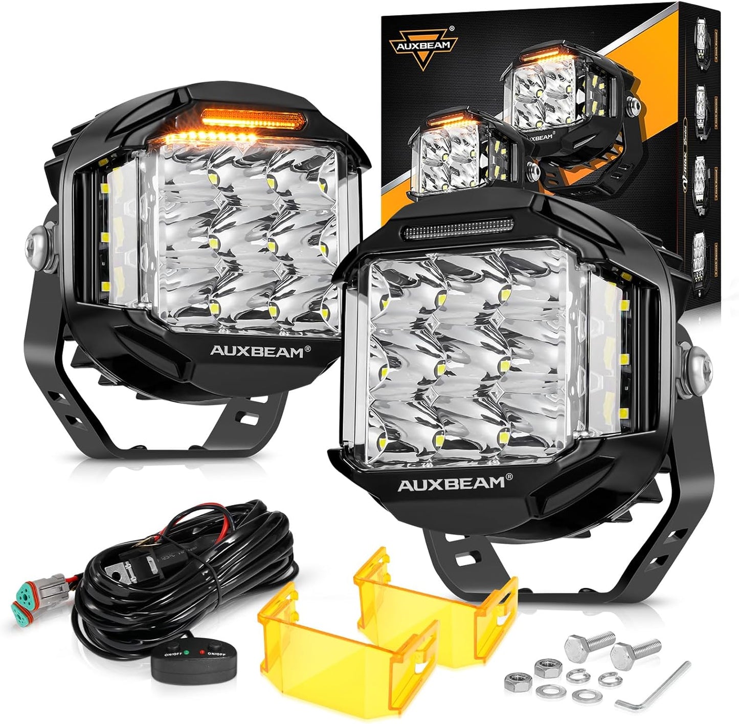 Auxbeam V-MAX Series 5 in LED Light Pods for Offroad Vehicles