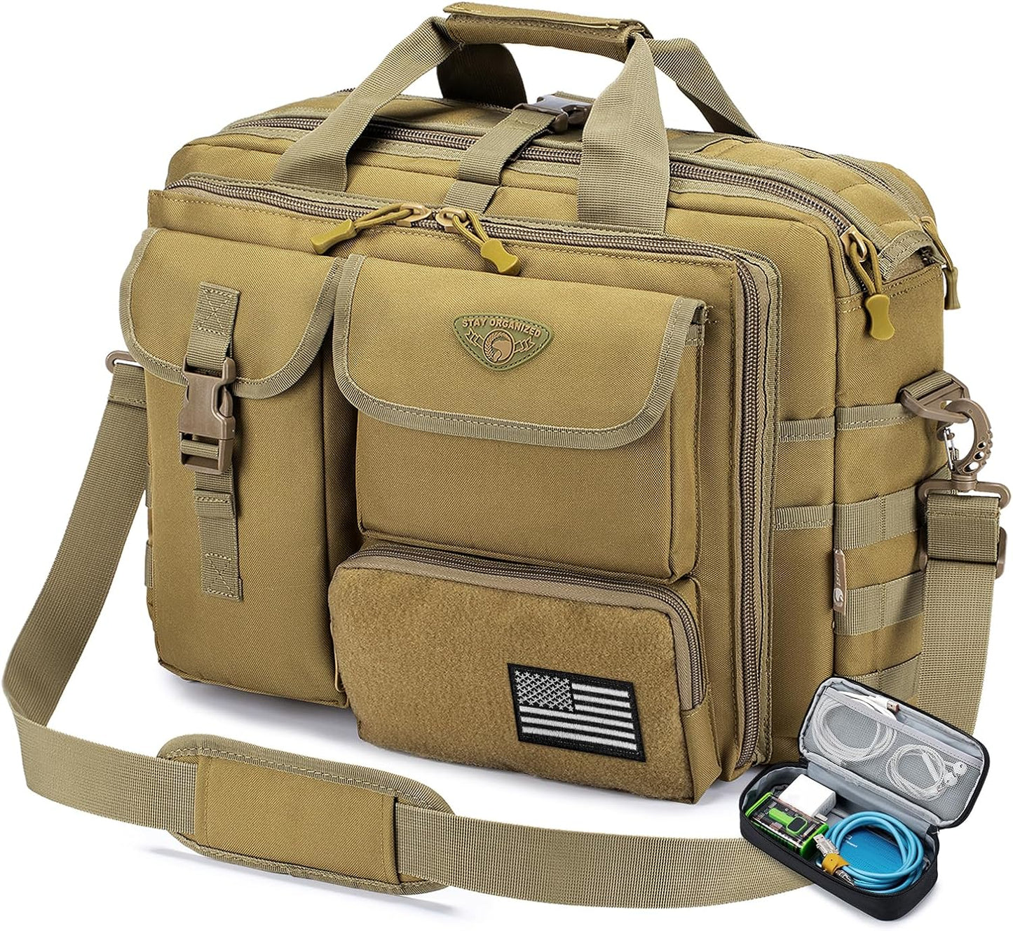 Tactical Laptop Bag for Men - Versatile Military Messenger Bag