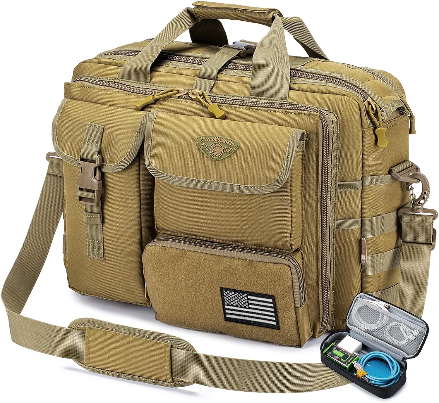 Tactical Laptop Bag for Men - Versatile Military Messenger Bag