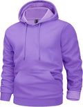 Men's Active Fleece Lined Hoodie Pullover - Warm Lightweight Fit
