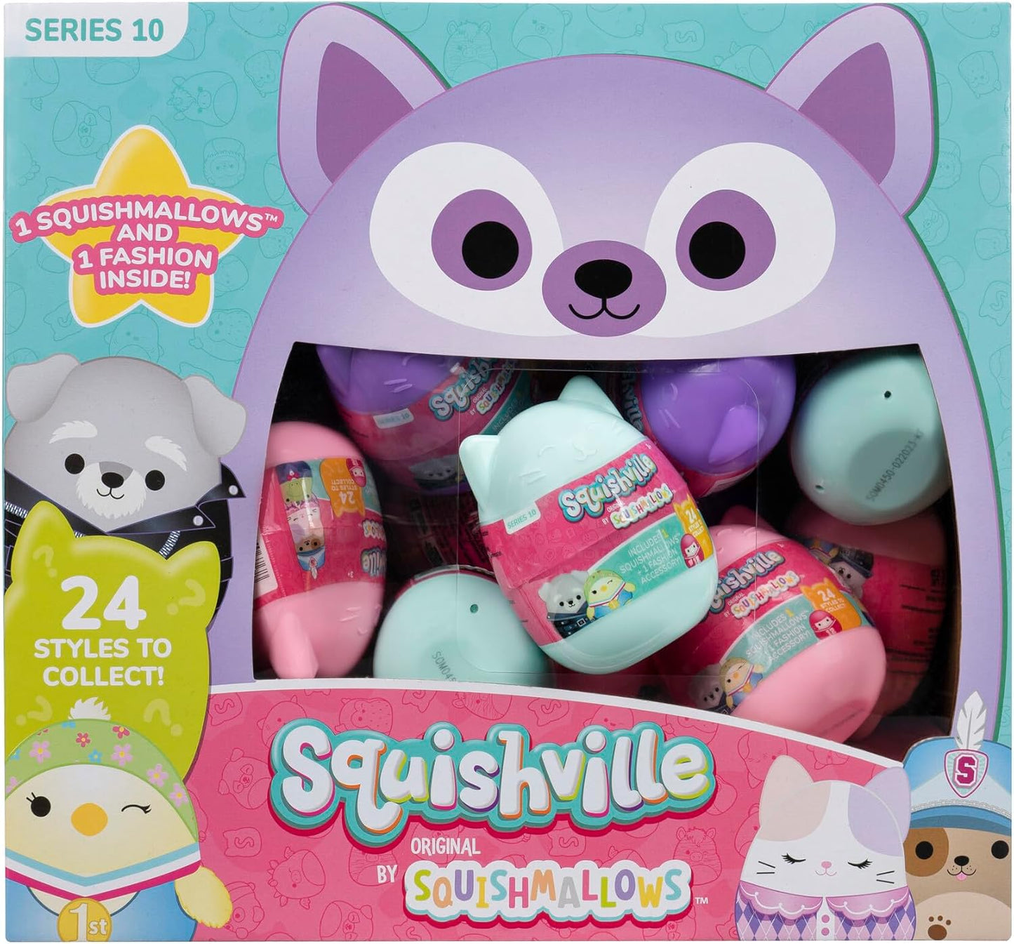 Squishmallows Squishville Mini Mystery Plush 24 Pack for Kids