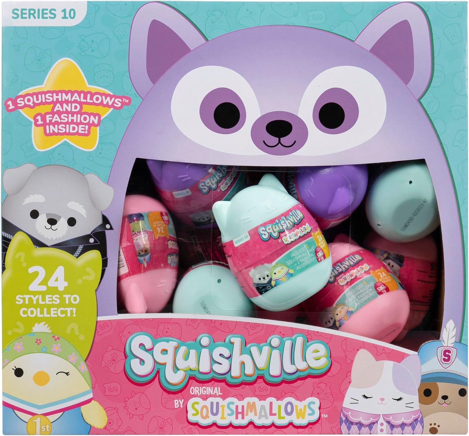 Squishmallows Squishville Mini Mystery Plush 24 Pack for Kids