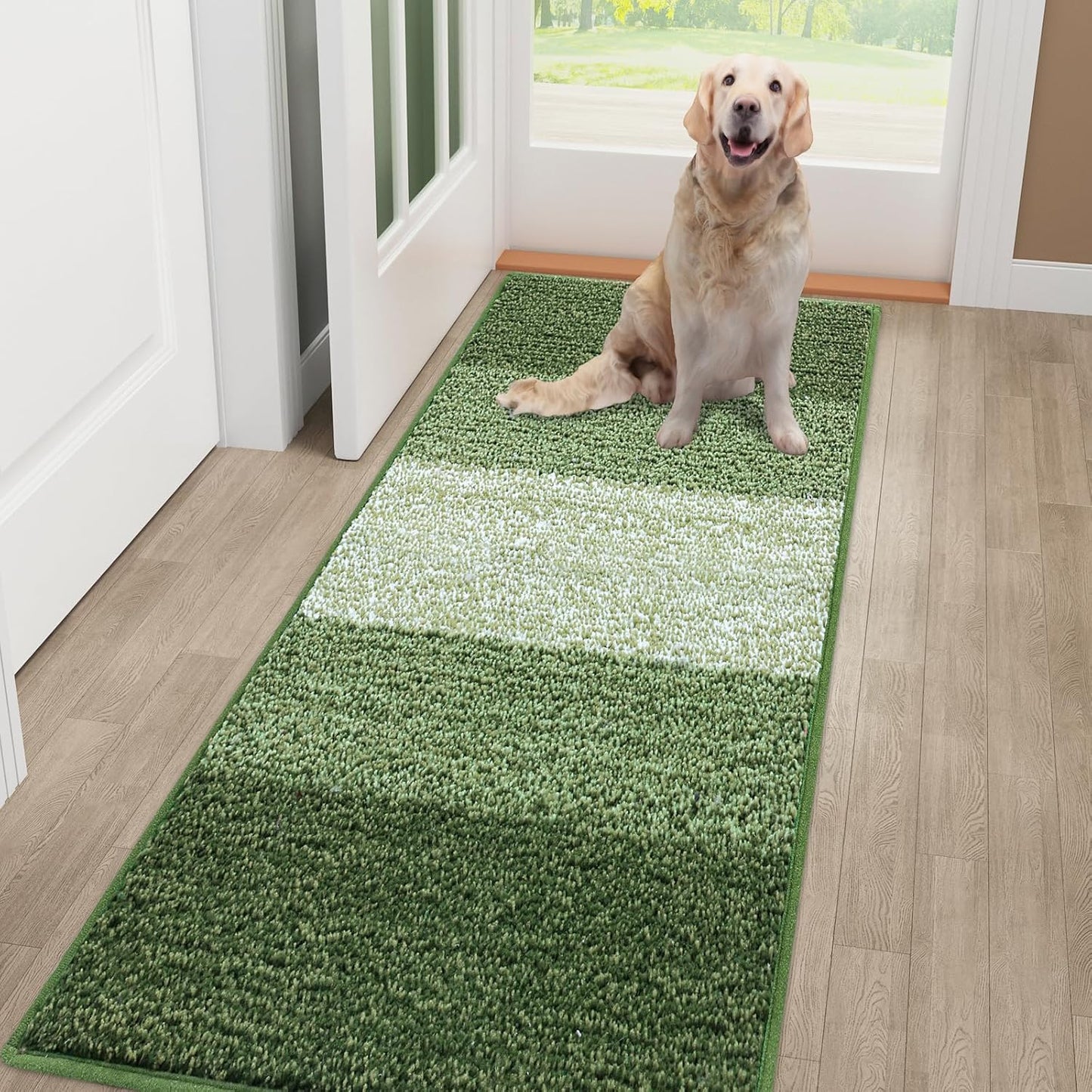 Smiry Dog Door Mat for Muddy Paws - Absorbent and Durable