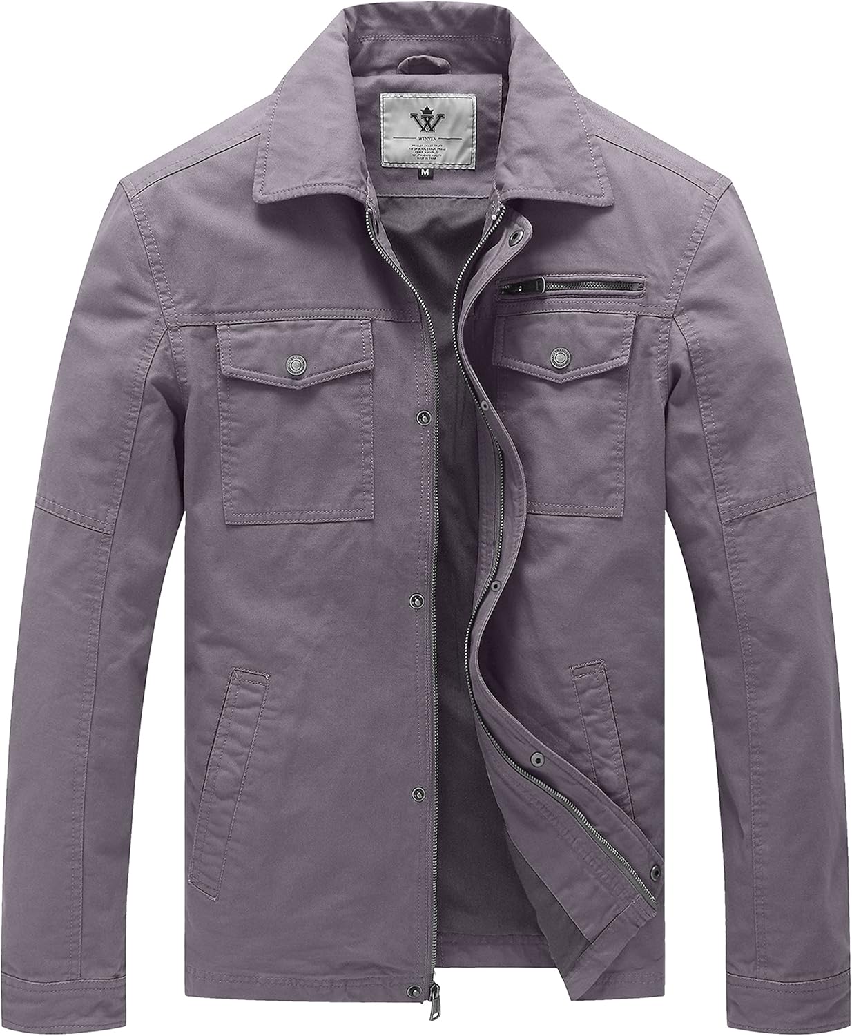 WenVen Men's Casual Canvas Cotton Military Lapel Jacket Review