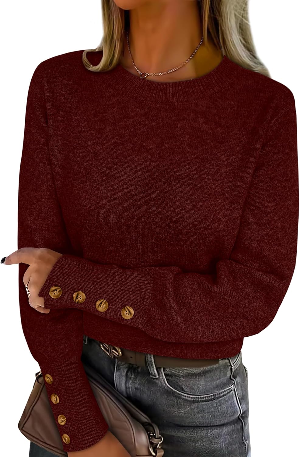 Stylish ANRABESS Women's Loose Fit Sweater for Fall 2025