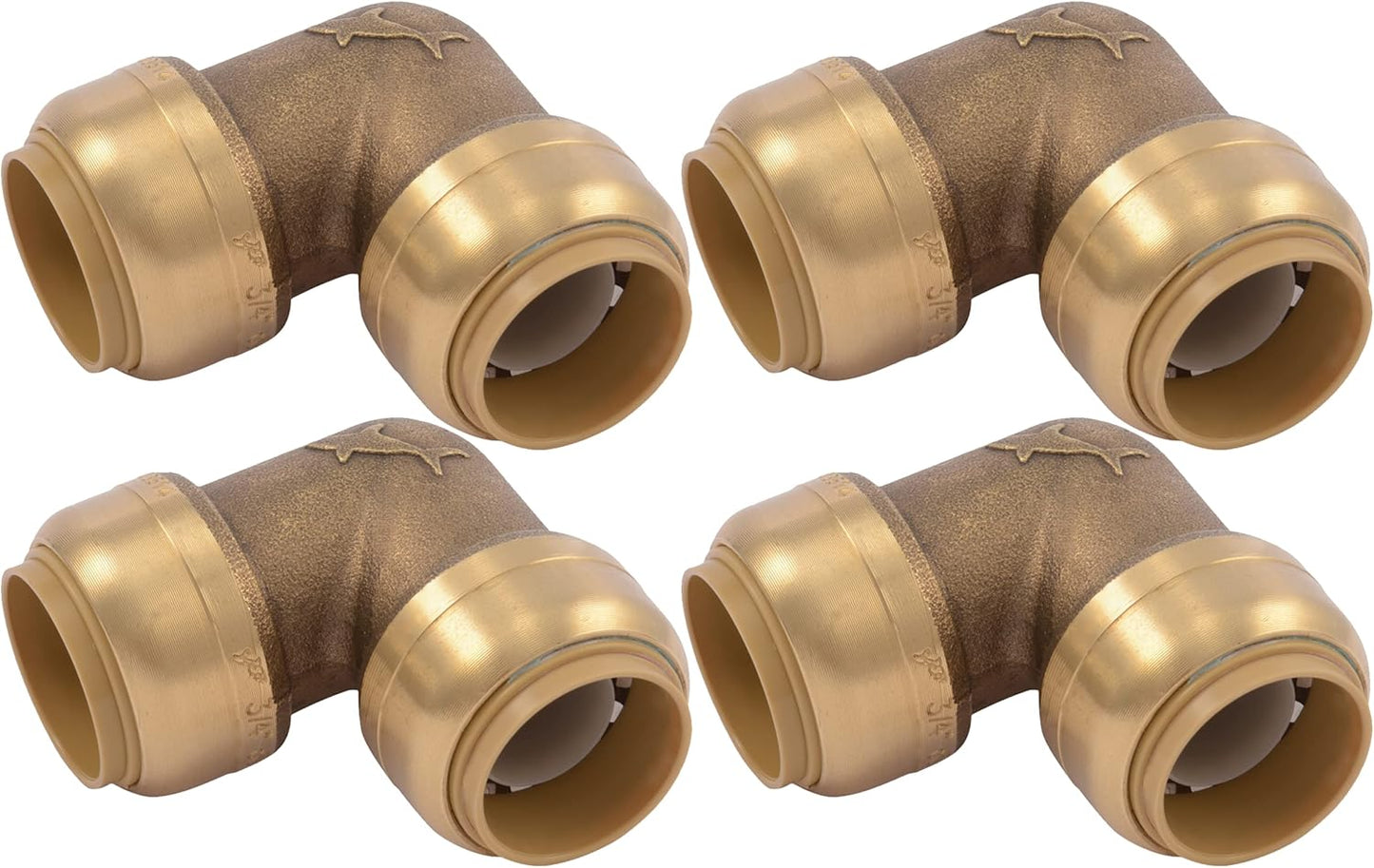 SharkBite 3/4 Inch 90 Degree Elbow Pack of 4 for Plumbing