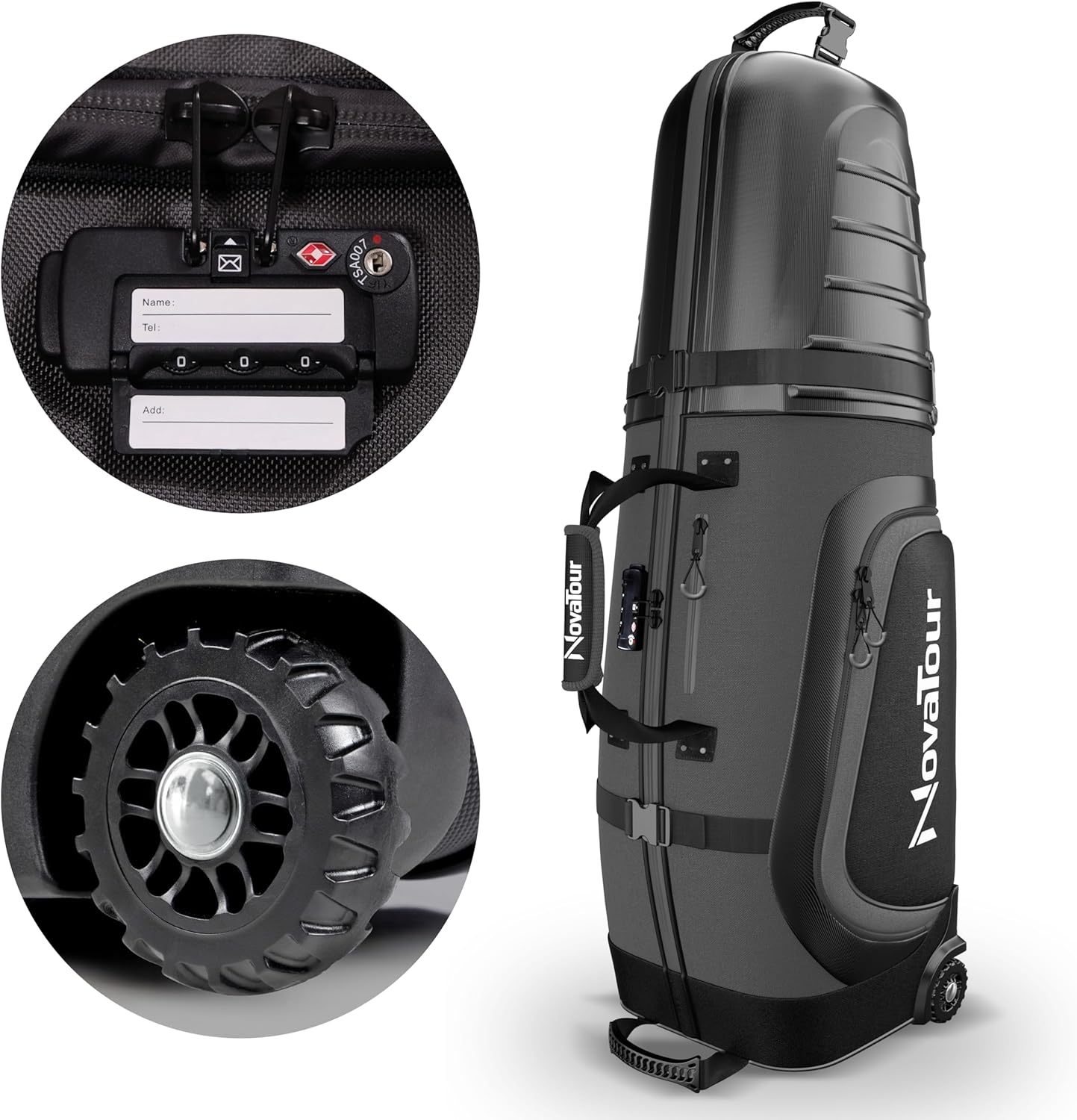 NovaTour Golf Travel Bag: Ultimate Protection & Easy Maneuver