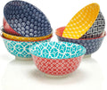 DOWAN Mosaian 33 OZ Large Bowl Set of 6 - Versatile Porcelain Bowls