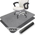 2 Pack Office Chair Mat for Hardwood Floor 55x35 in - Anti-Slip Floor
