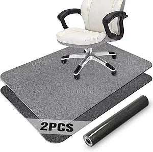 2 Pack Office Chair Mat for Hardwood Floor - Large Anti-Slip Protector