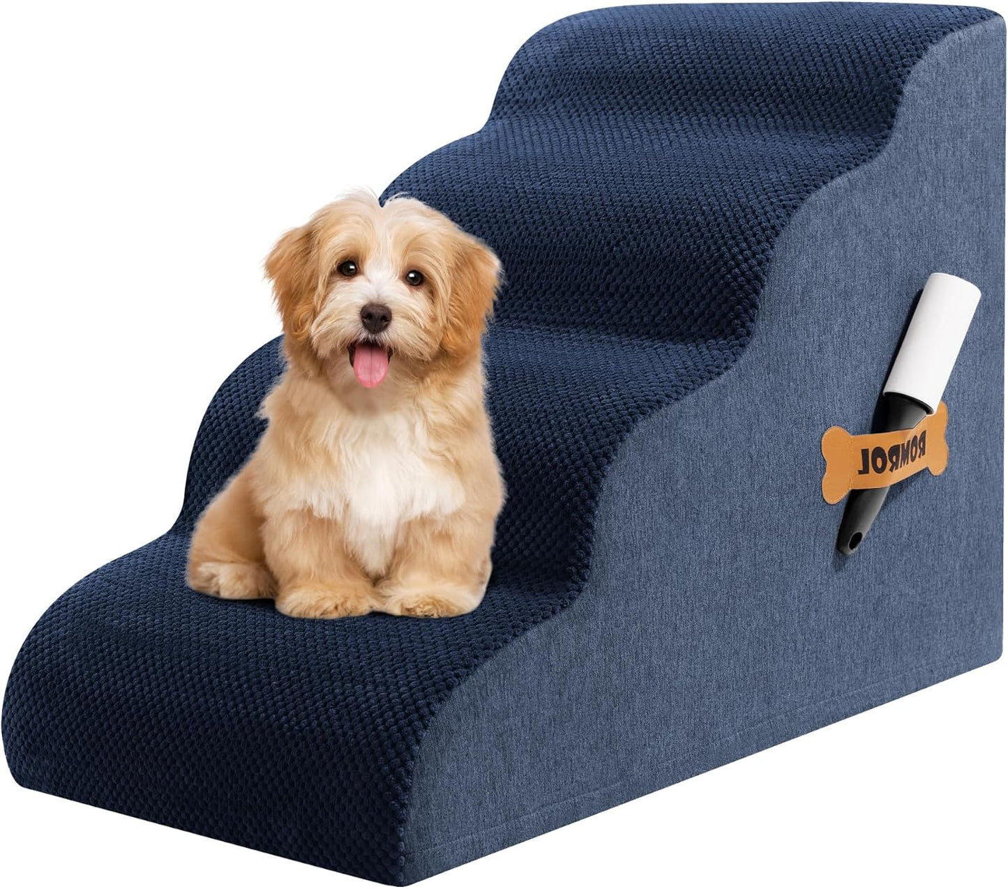 Dog Stairs for High Beds and Couches - Durable Non-Slip Ramp