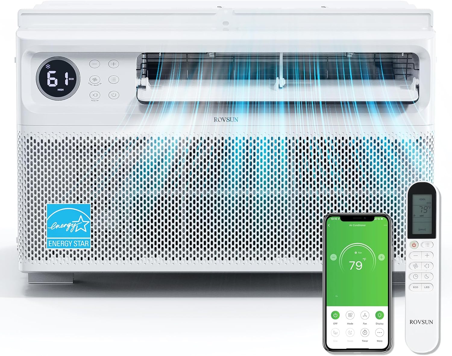 ROVSUN 12000 BTU WIFI Inverter AC: Energy-Saving, Ultra Quiet