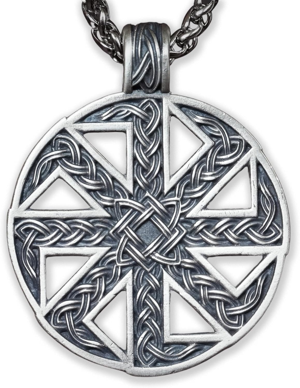 Kolovrat Ethnic Necklace Pendant Jewelry for Men - Amulet Gift