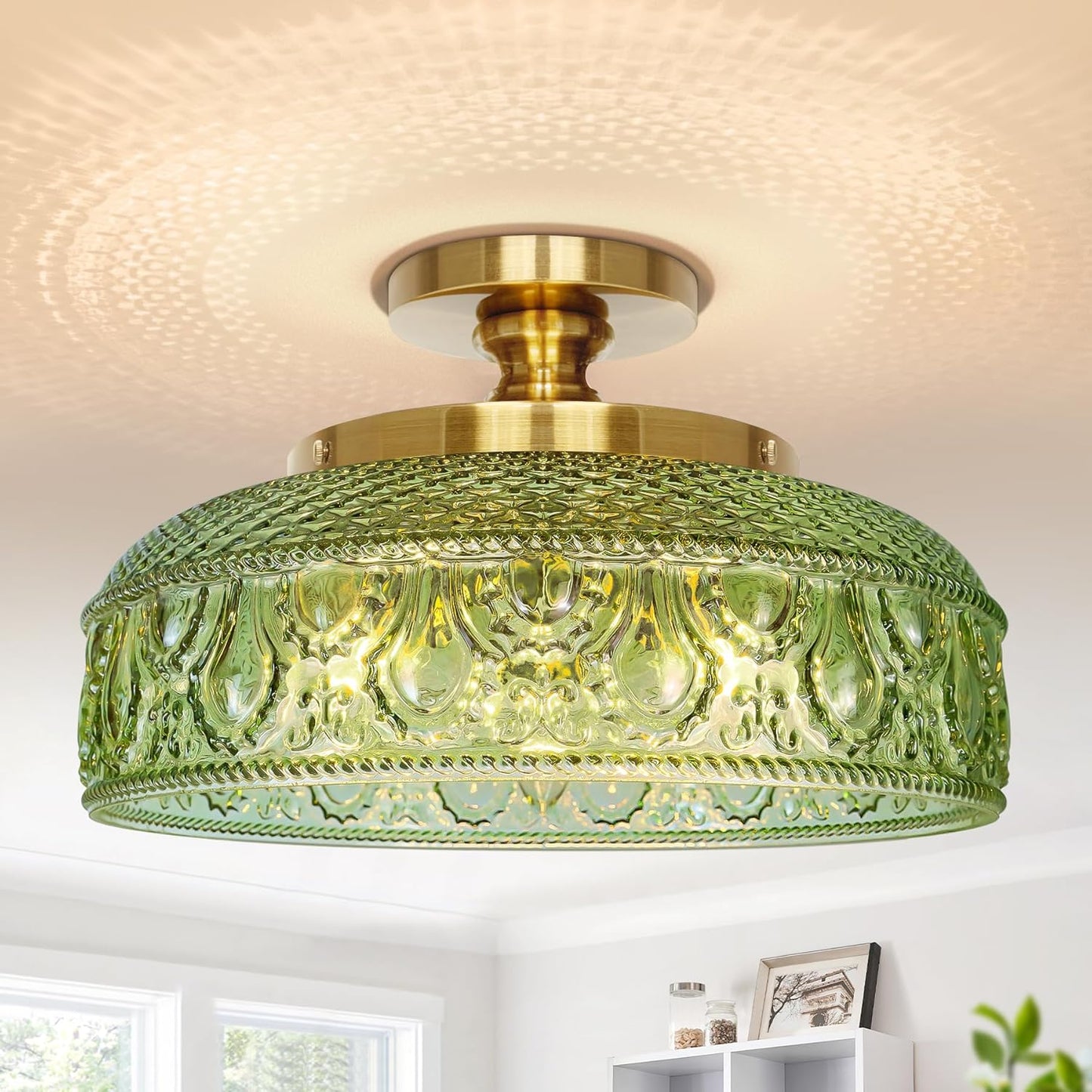 Lamomo Semi Flush Mount Ceiling Light for Modern Home Decor