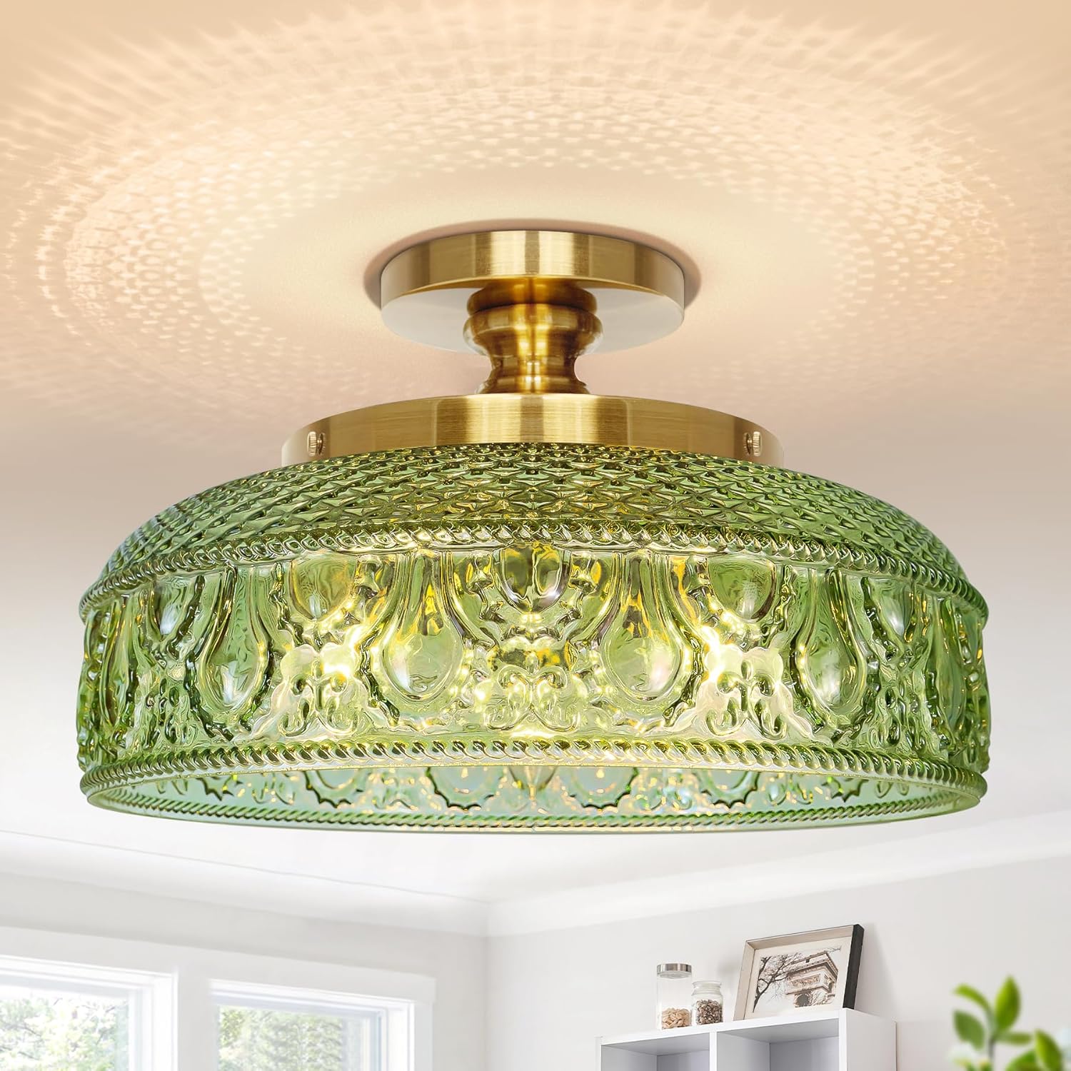 Lamomo Semi Flush Mount Ceiling Light for Modern Home Decor