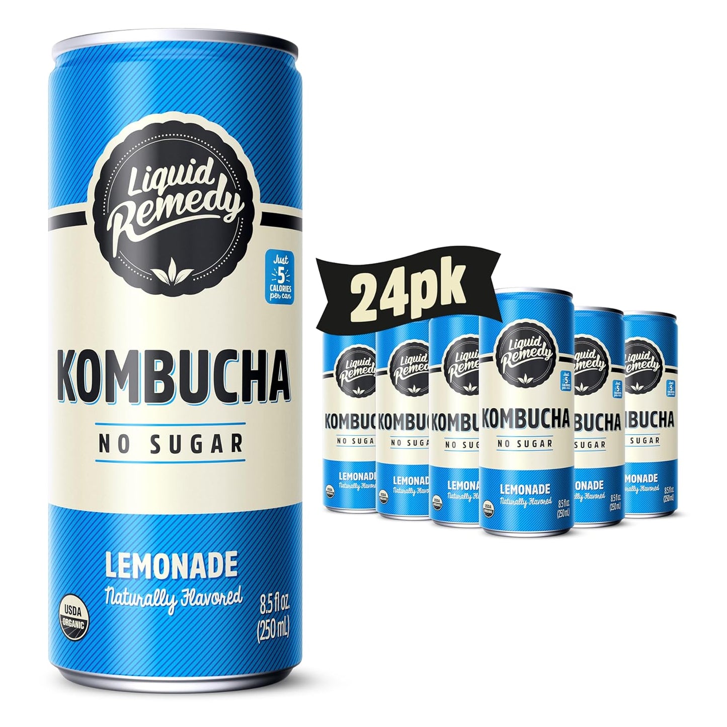 Liquid Remedy Sugar Free Kombucha Drink for Gut Health