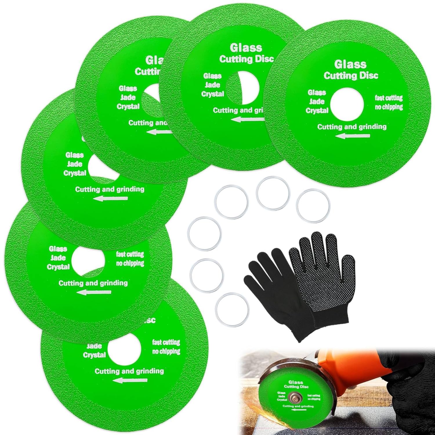 HYLEBOR 4 Diamond Glass Cutting Disc - Ultra-Thin Precision for Glass, Jade & Tile