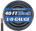 1/0 Gauge 40 ft Ultra Flexible Welding Battery Cable - Made in USA