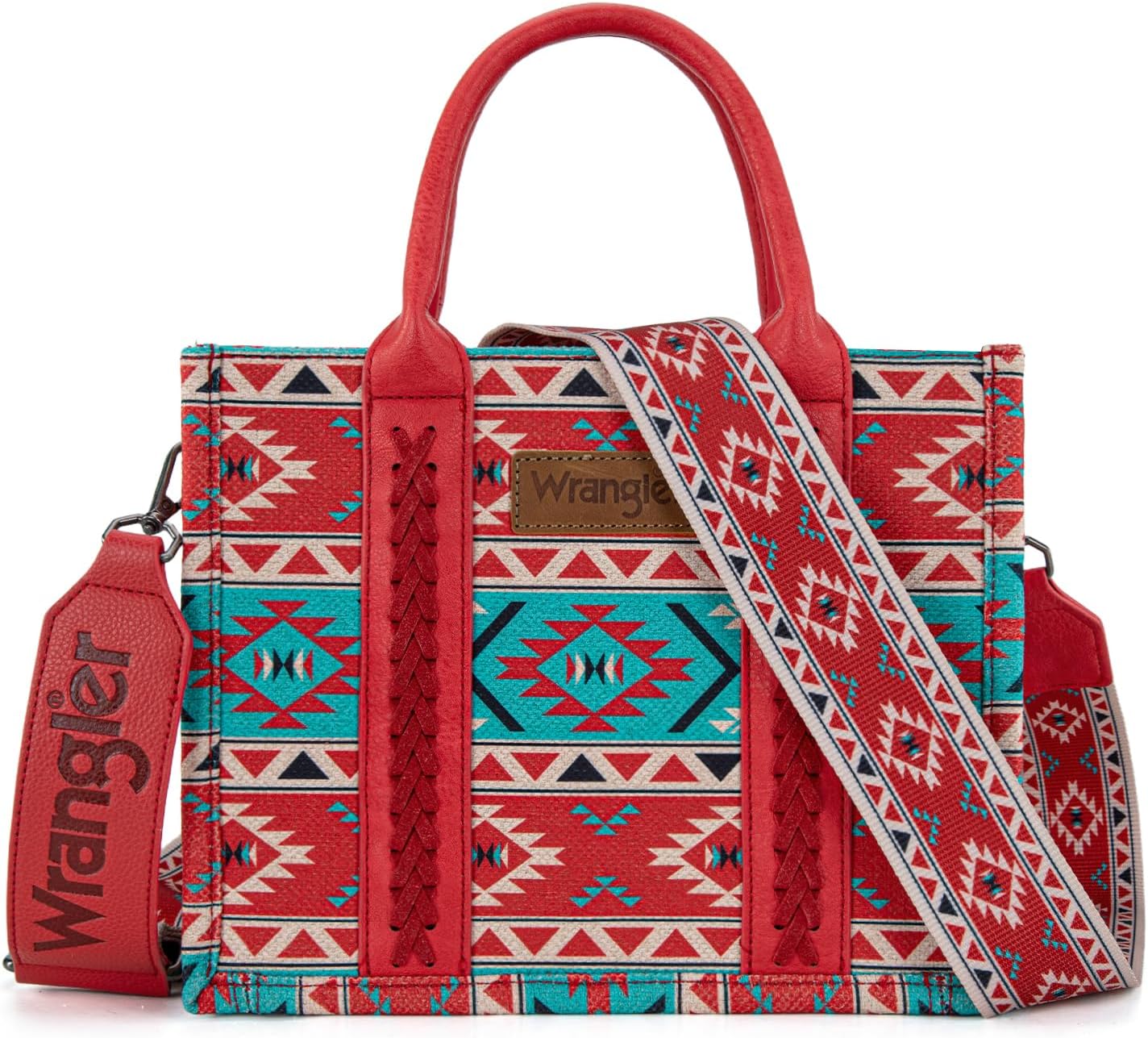 Wrangler Aztec Tote Bag for Women - Stylish Boho Handbag