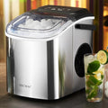 Stainless Steel Countertop Ice Maker 26Lbs/24H - Fast 6 Min Ice