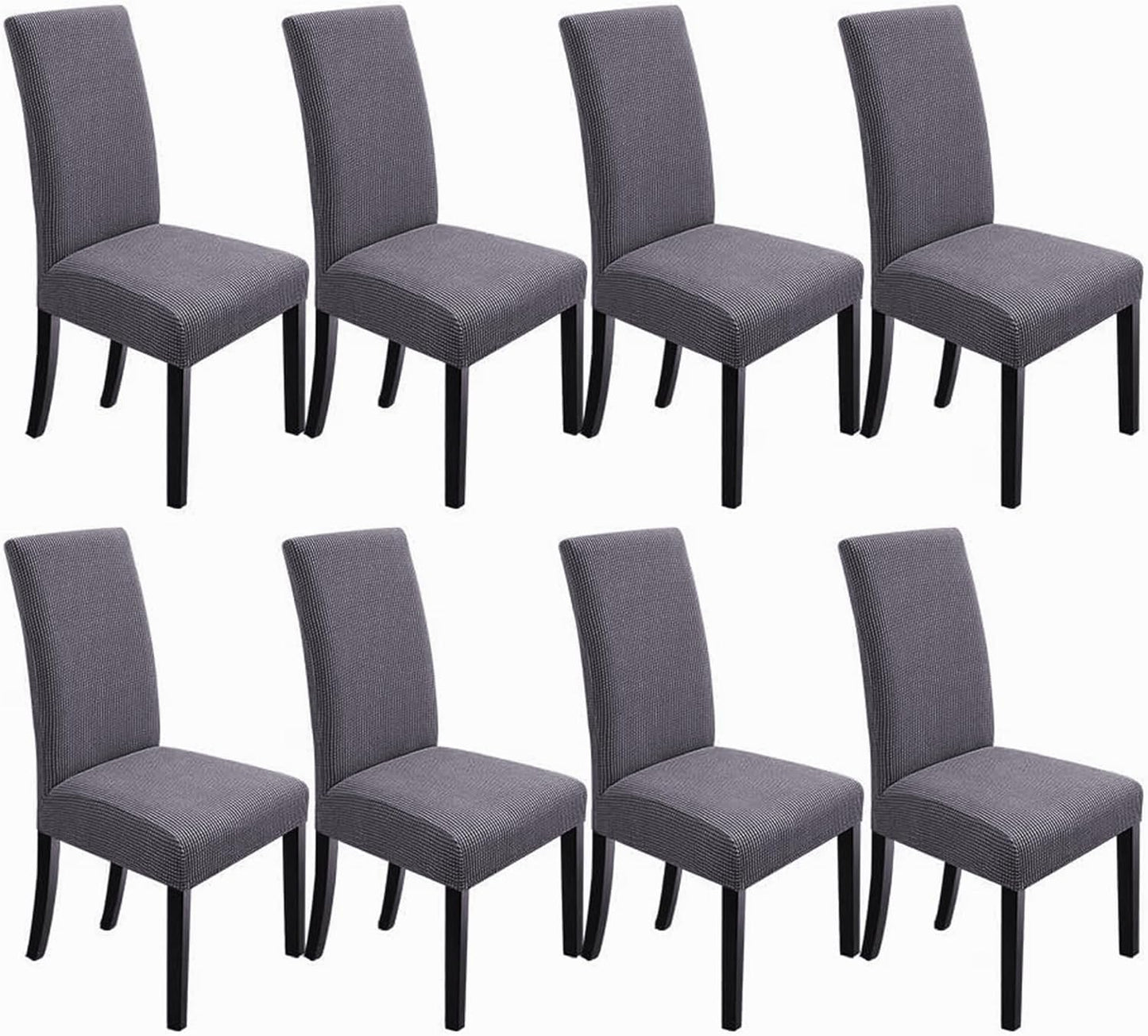 Stretch Chair Covers for Dining Room by NORTHERN BROTHERS - 8 Pack