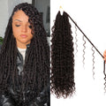 Goddess Faux Locs Crochet Hair 18 in - 8 Pack Soft Boho Locs