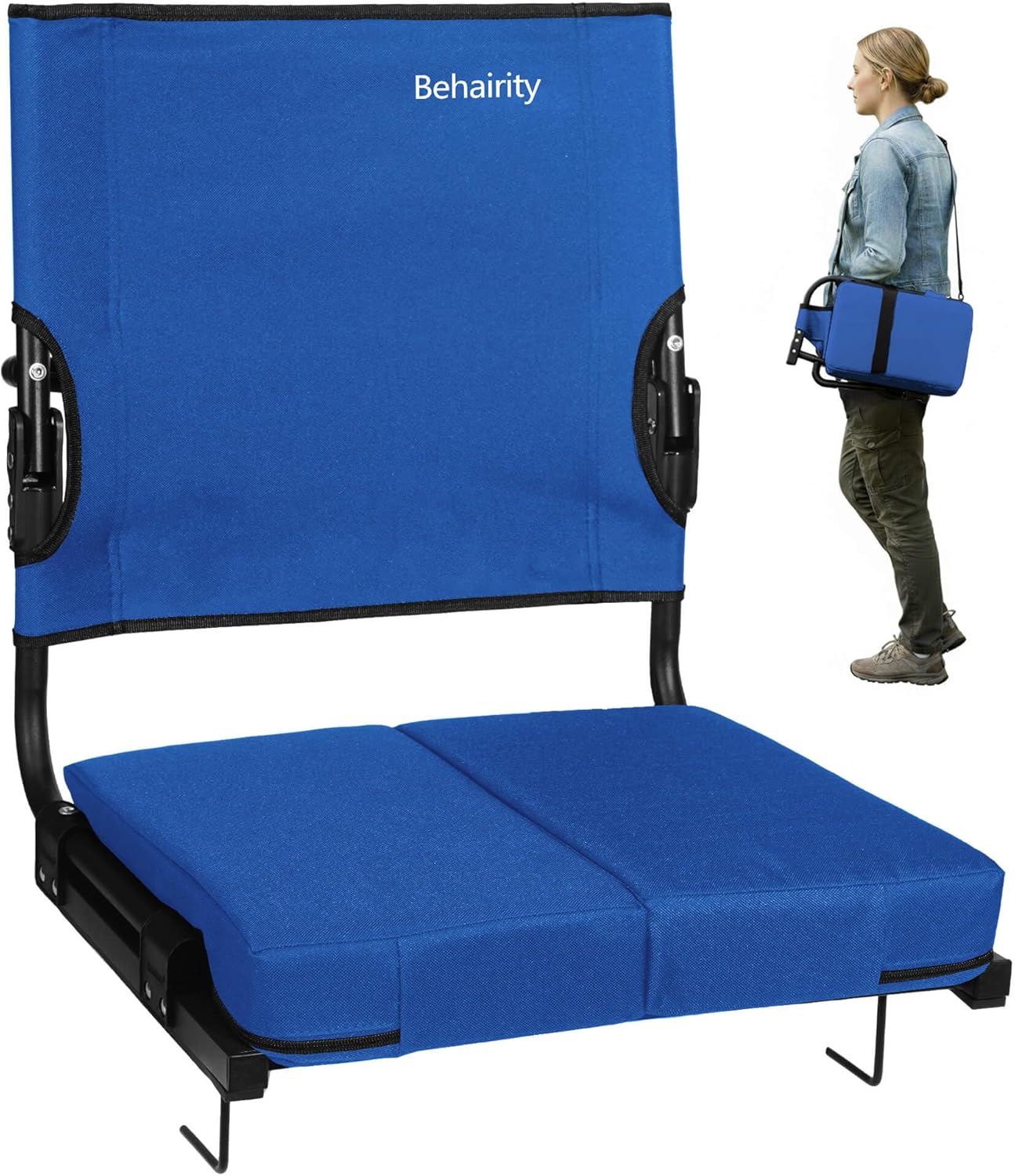 Portable Stadium Seat with Back Support for Ultimate Comfort