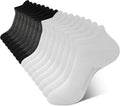 Men's Ankle Bamboo Socks 8 Pack - Cushioned, Moisture Wicking