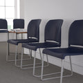 Hercules Series Contoured Stacking Chairs - Set of 5 Navy