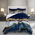 Marble Printed Comforter Set Twin - Soft Watercolor Bedding