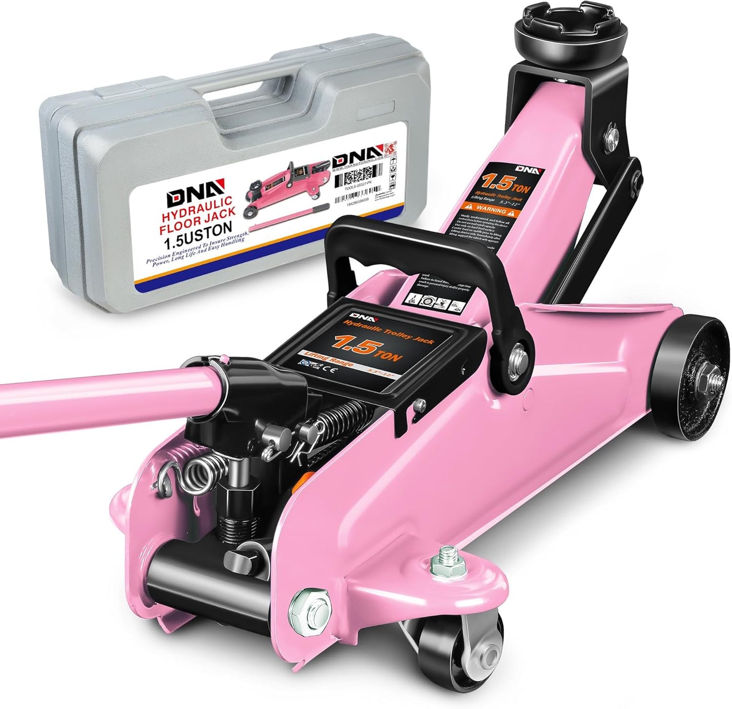 DNA Motoring Low Profile Hydraulic Trolley Jack for Garage Use