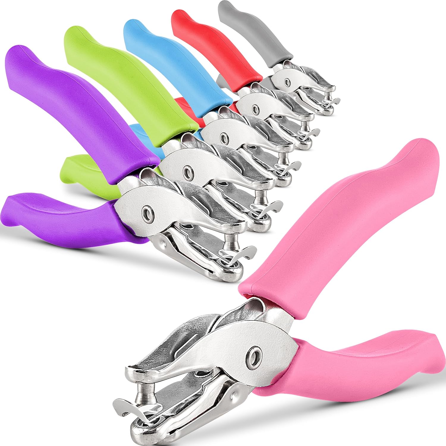 Premium Single Hole Paper Punch with Cushion Grip for Crafts