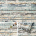 Rustic Blue Wood Contact Paper 23.6in x 200in - Peel & Stick Wall