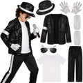 Kids Dance Star Costume for Boys 80s 90s Pop Stage Outfits