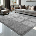 Zentavio Area Rug 5x8 Light Grey - Plush High Pile Comfort