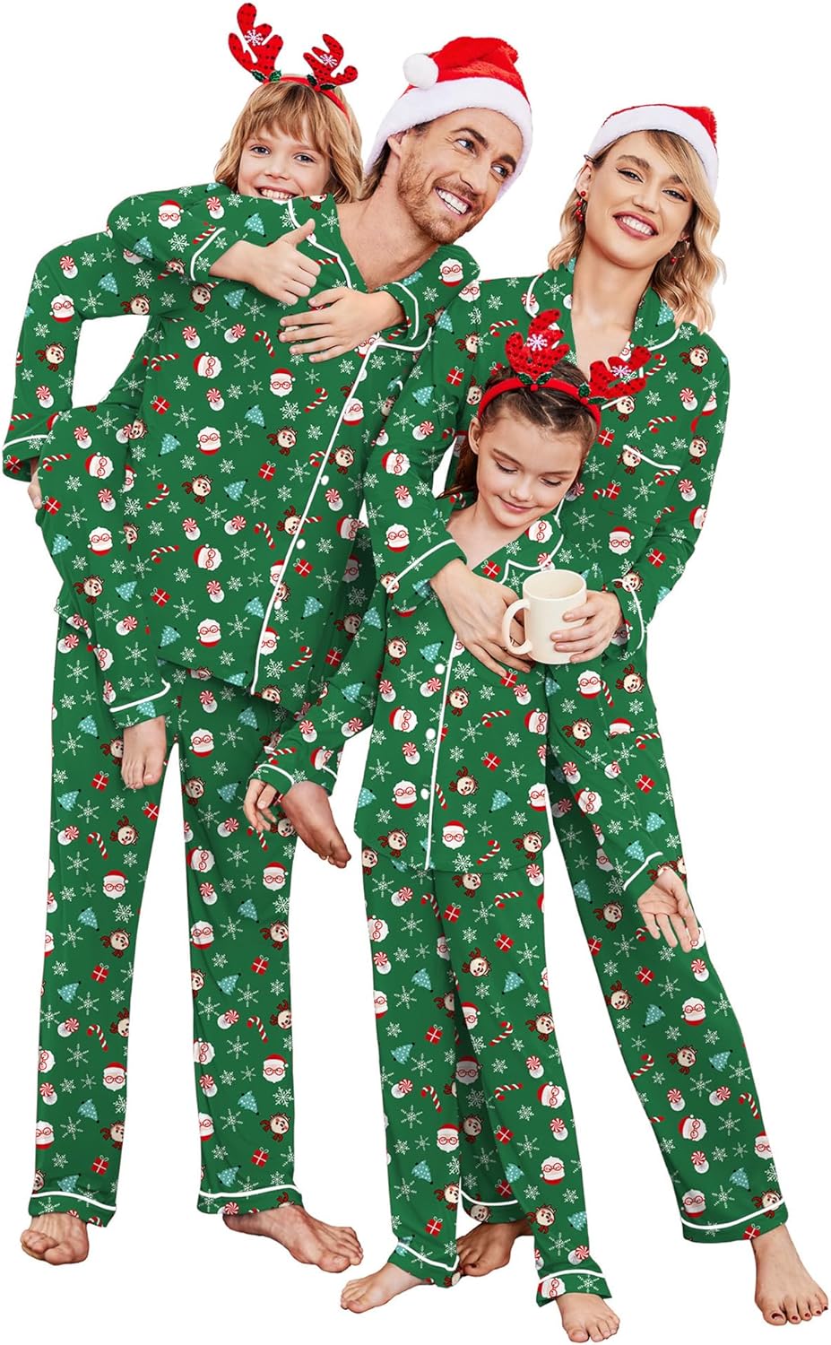 Ekouaer Christmas Family Matching Pajamas for Festive Fun