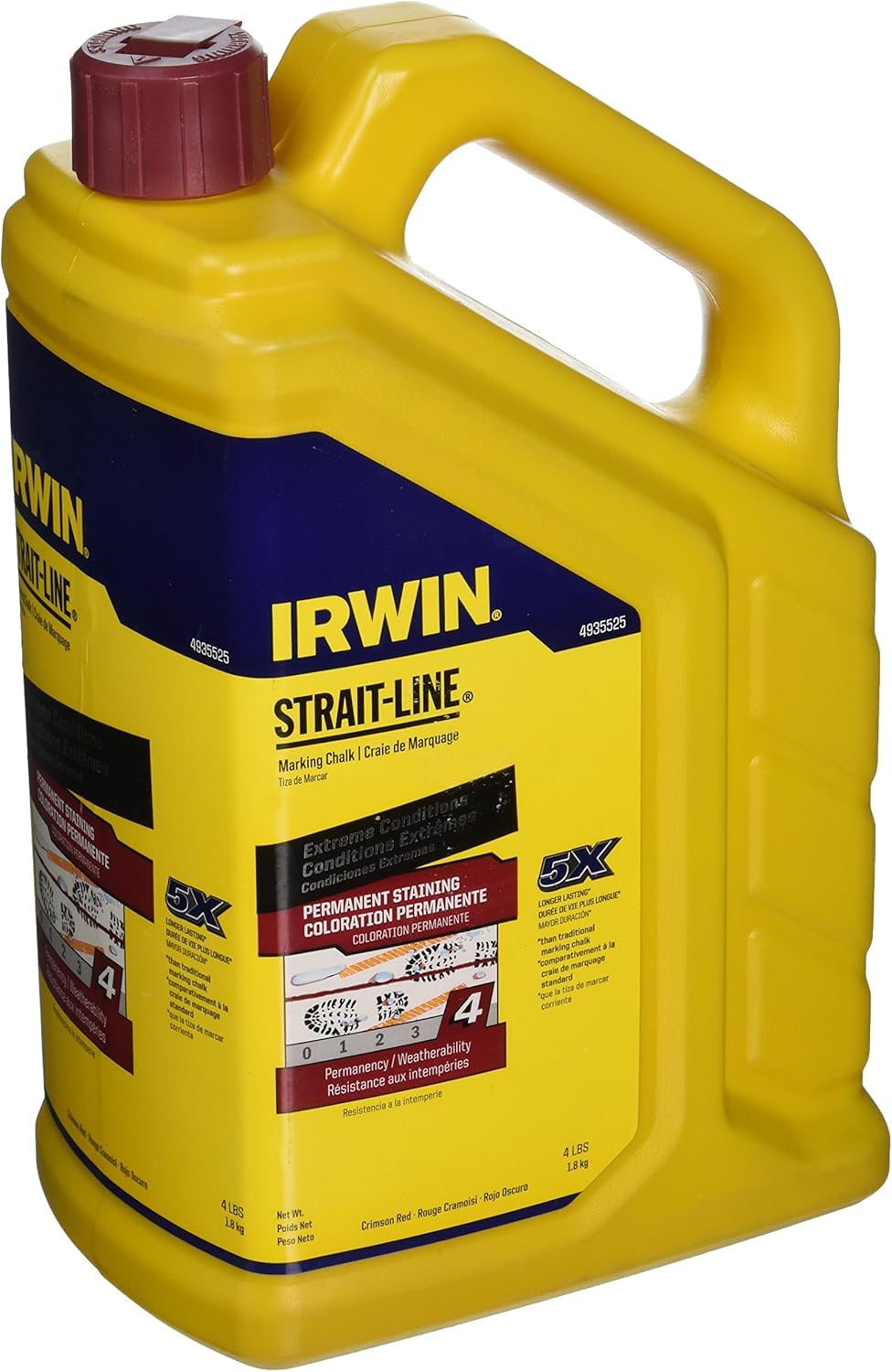 Irwin Tools Marking Chalk for Extreme Outdoor Conditions 4 lbs