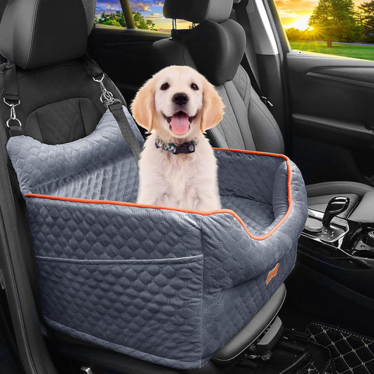 Memory Foam Dog Car Seat - Comfort & Safety for Small Dogs